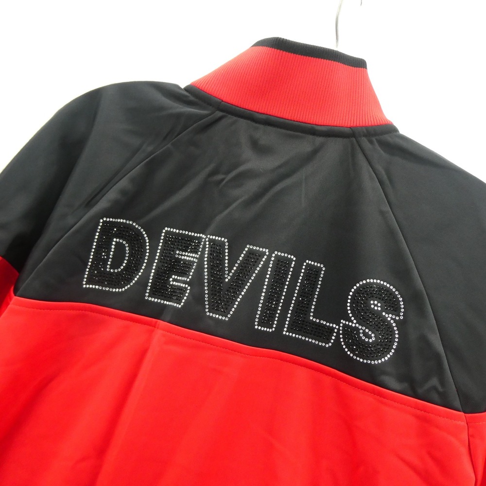 G-III Jacket Womens Medium New Jersey Devils Red Black Rhinestone Full Zip NHL - Picture 9 of 9